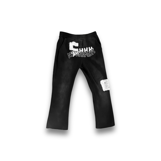 $HHH No Statements Acid Washed Sweatpants - Black